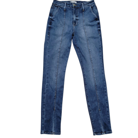 Good American Good Waist Women's Ankle Slit Jeans Style GWTP103C - Picture 1 of 10